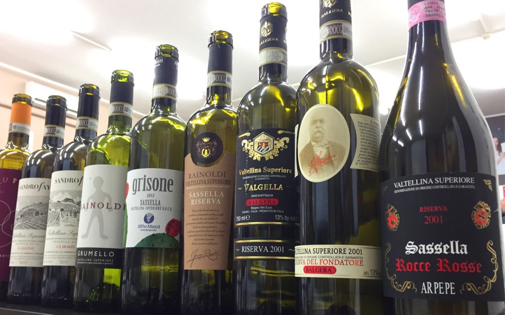 Valtellina bottiglie vino